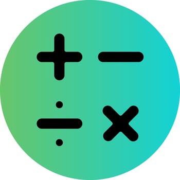 Mathematics Vector Icon Design