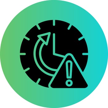 Time Alert Vector Icon Design
