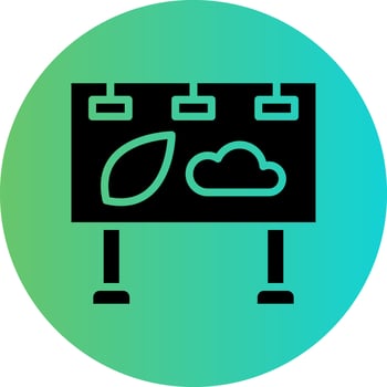 Signage Vector Icon Design