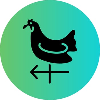 Weather Vane Vector Icon Design