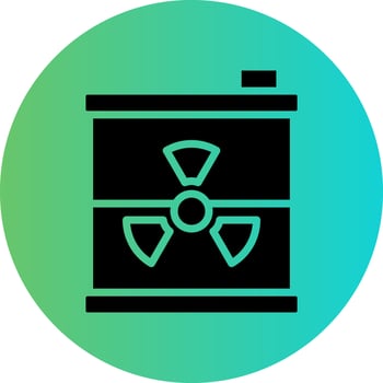 Nuclear Waste Vector Icon Design