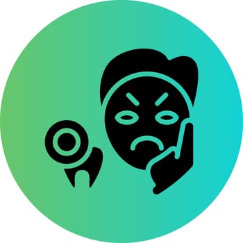 Toothache Vector Icon Design
