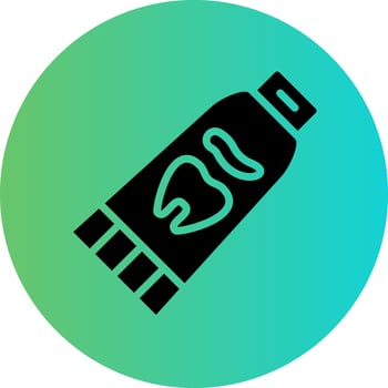 Tooth Paste Vector Icon Design
