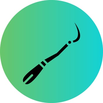 Dental Probe Vector Icon Design