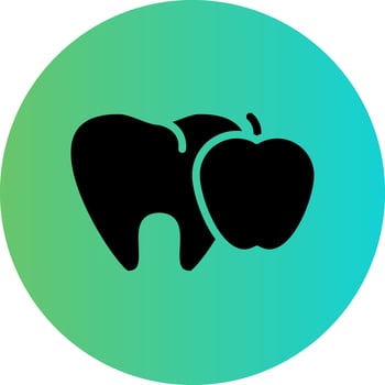 Tooth Nutrition Vector Icon Design