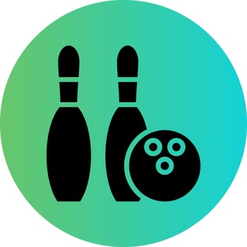Bowling Vector Icon Design