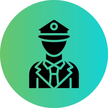 Police Officer Vector Icon Design