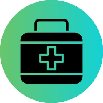 First Aid Kit Vector Icon Design