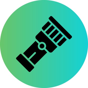 Flashlight Vector Icon Design