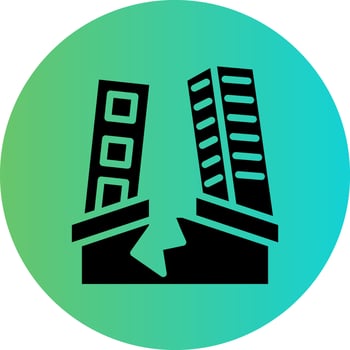 Earthquake Vector Icon Design