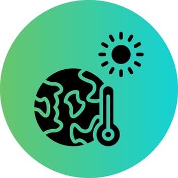 Global Warming Vector Icon Design