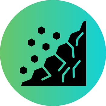 Landslide Vector Icon Design