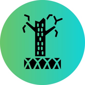Desertification Vector Icon Design