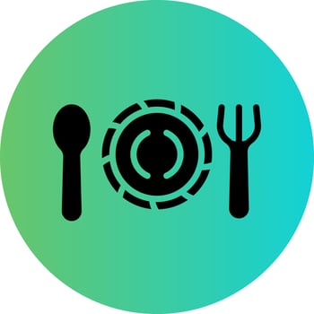 Plate Vector Icon Design