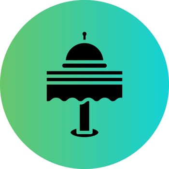 Dinner Table Vector Icon Design