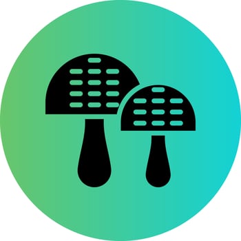 Mushroom Vector Icon Design