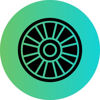 Compact Disk Vector Icon Design