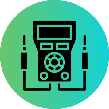 Voltmeter Vector Icon Design