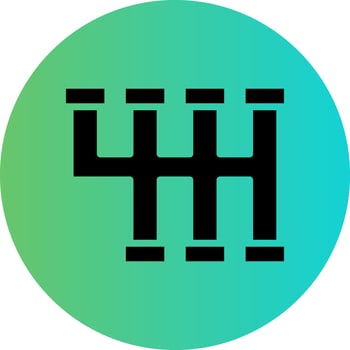 Gearshift Vector Icon Design