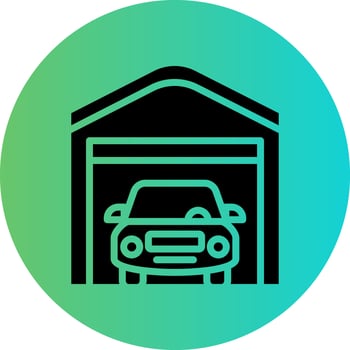 Garage Vector Icon Design