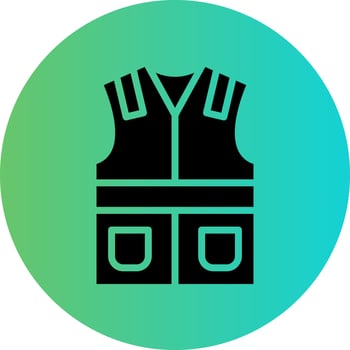 Labour Vest Vector Icon Design