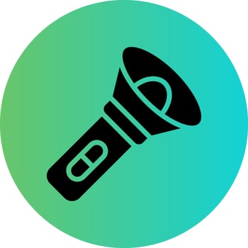 Flashlight Vector Icon Design