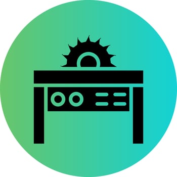Table Cutter Vector Icon Design