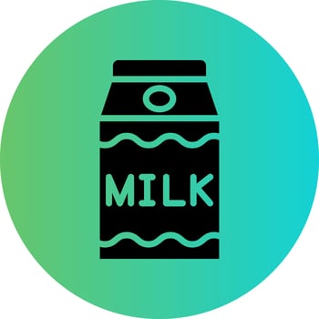 Milk Carton Vector Icon Design