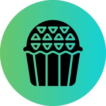 Muffin Vector Icon Design