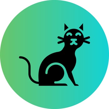 Cat Vector Icon Design