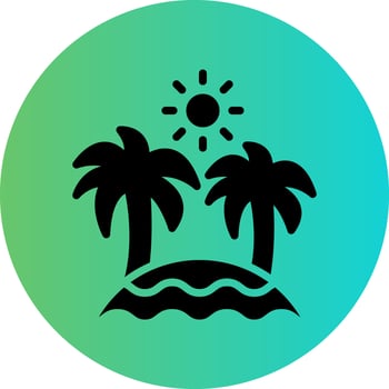Beach Vector Icon Design