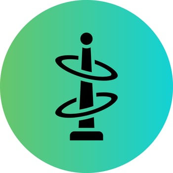 Ring Toss Vector Icon Design
