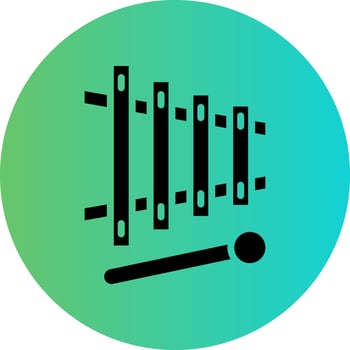 Xylophone Vector Icon Design