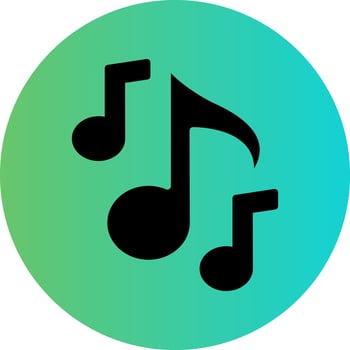 Musical Note Vector Icon Design