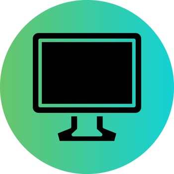 TV Screen Vector Icon Design
