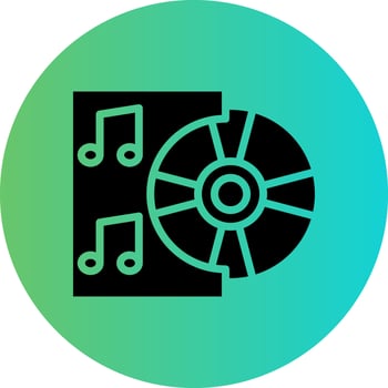 Music Album Vector Icon Design