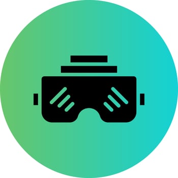 VR Glasses Vector Icon Design