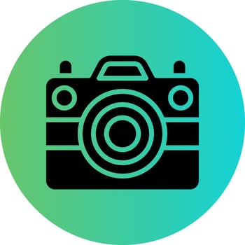 Photo Camera Vector Icon Design