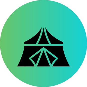 Tent Vector Icon Design