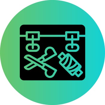 Sewing Box Vector Icon Design