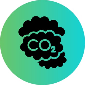 Carbon dioxide Vector Icon Design