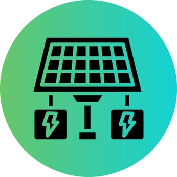 Solar Power Vector Icon Design