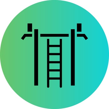 Gym Hand Bar Vector Icon Design