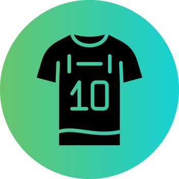 Football Jersey Vector Icon Design