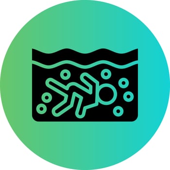 Scuba Diving Vector Icon Design