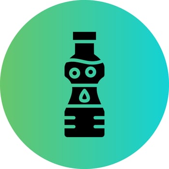 Water Bottle Vector Icon Design