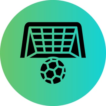 Football Goal Vector Icon Design