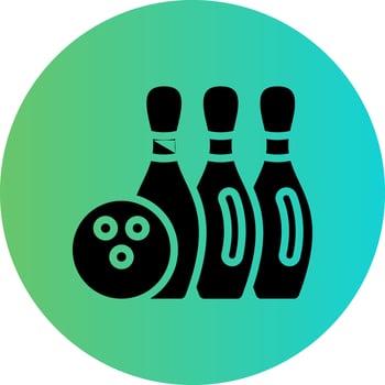 Bowling Vector Icon Design