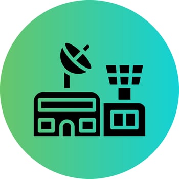 Space Station Vector Icon Design