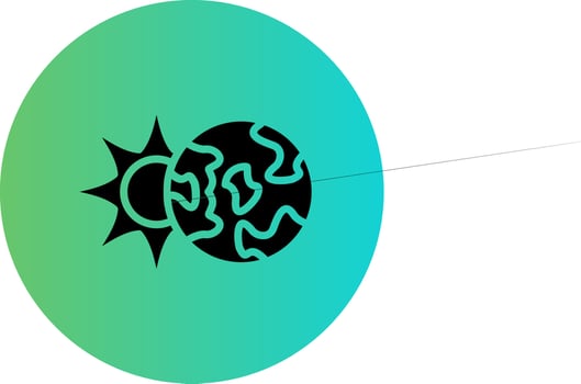 Lunar Eclipse Vector Icon Design